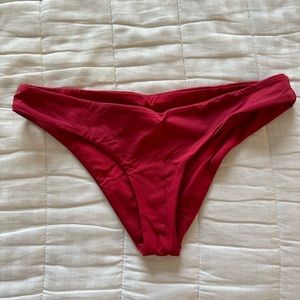 Red L Space sandy bikini bottoms